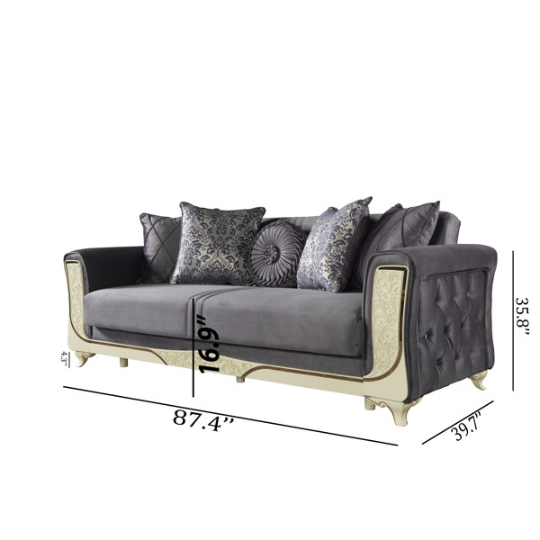 Canora Grey Ashlene Sofa Bed and Chair Living Room Set Wayfair